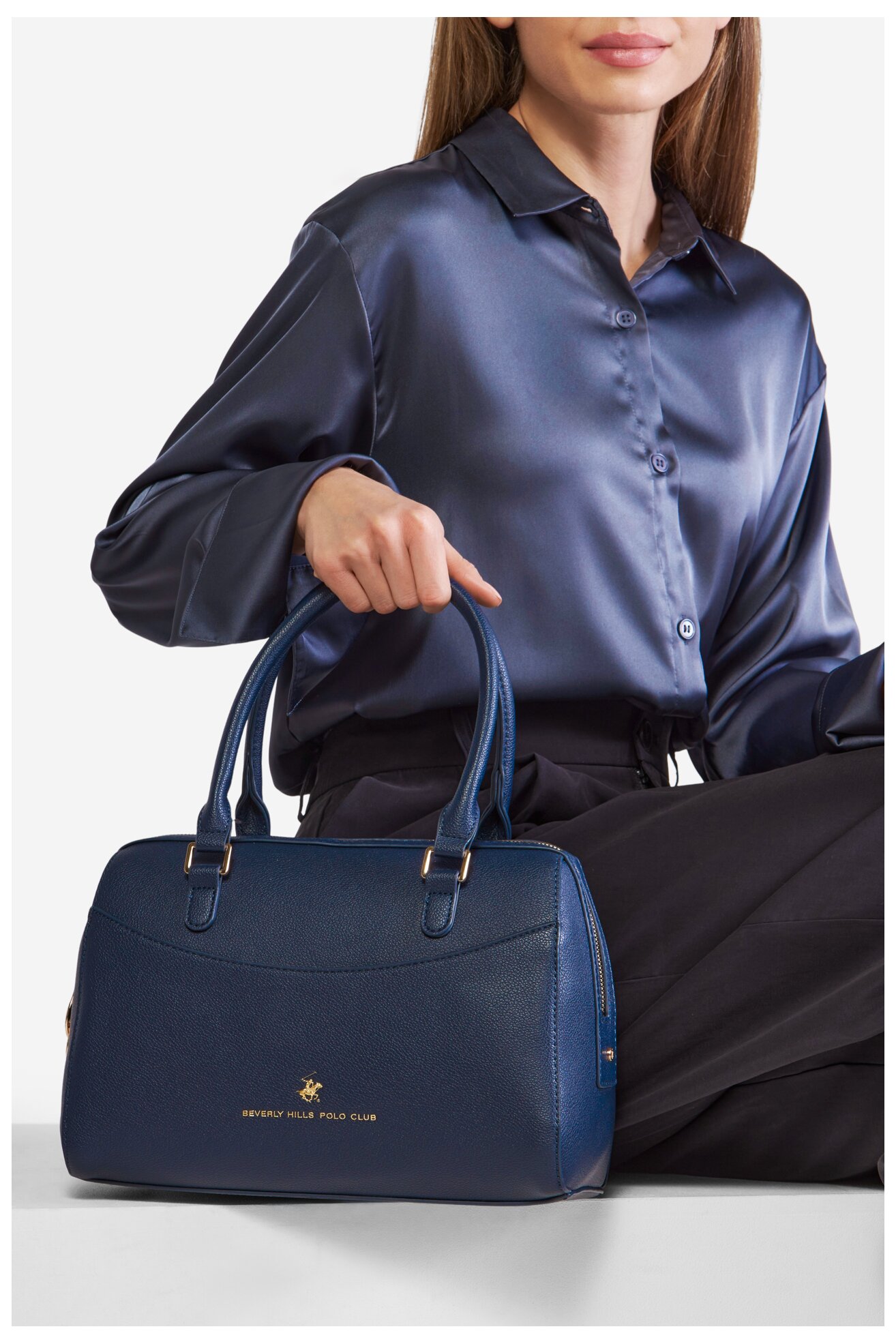 Torebka Beverly Hills Polo Club BHPC-C-006-07 Granatowy