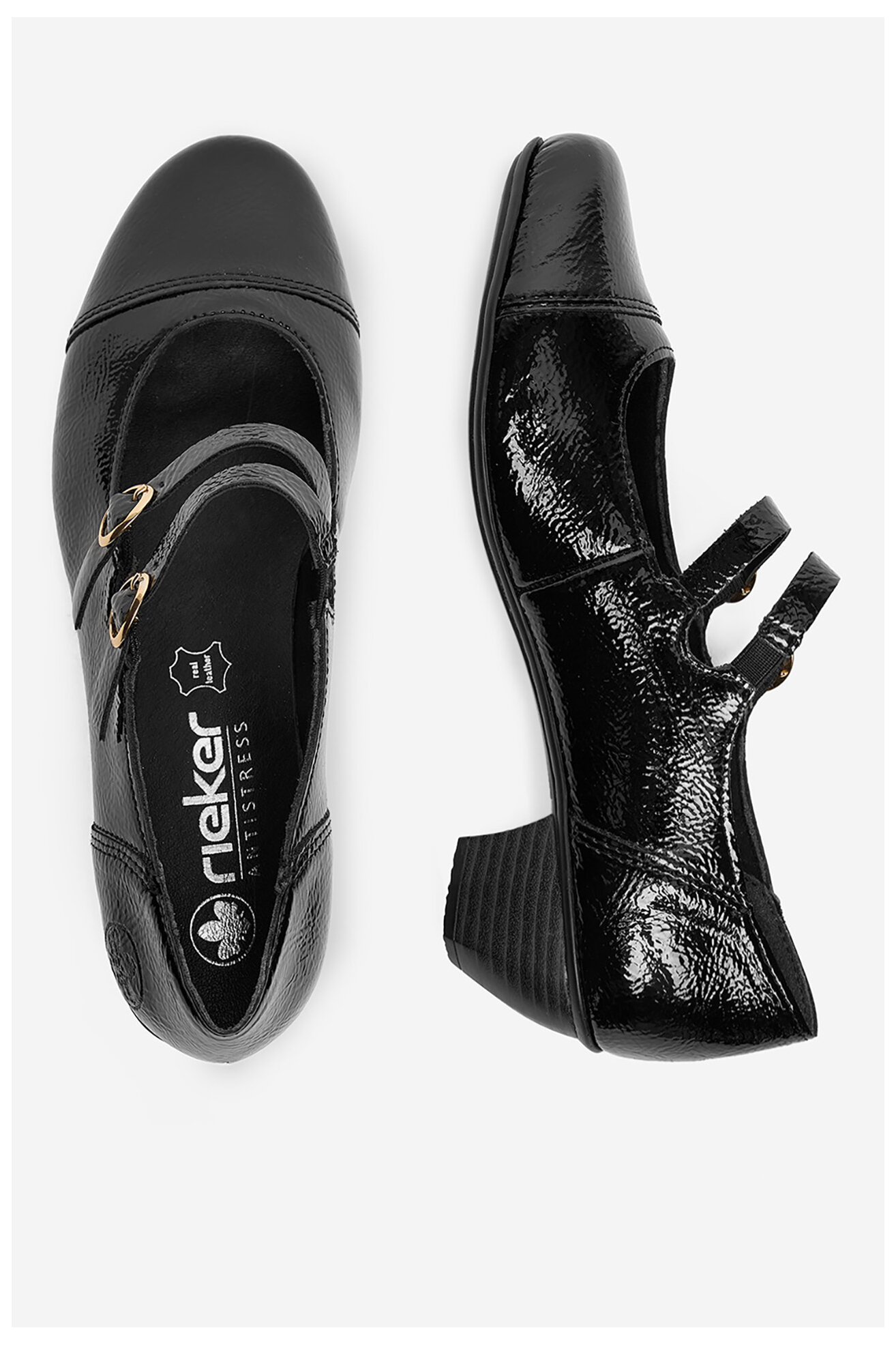 Елегантни обувки Rieker 41758-00 ЧЕРЕН