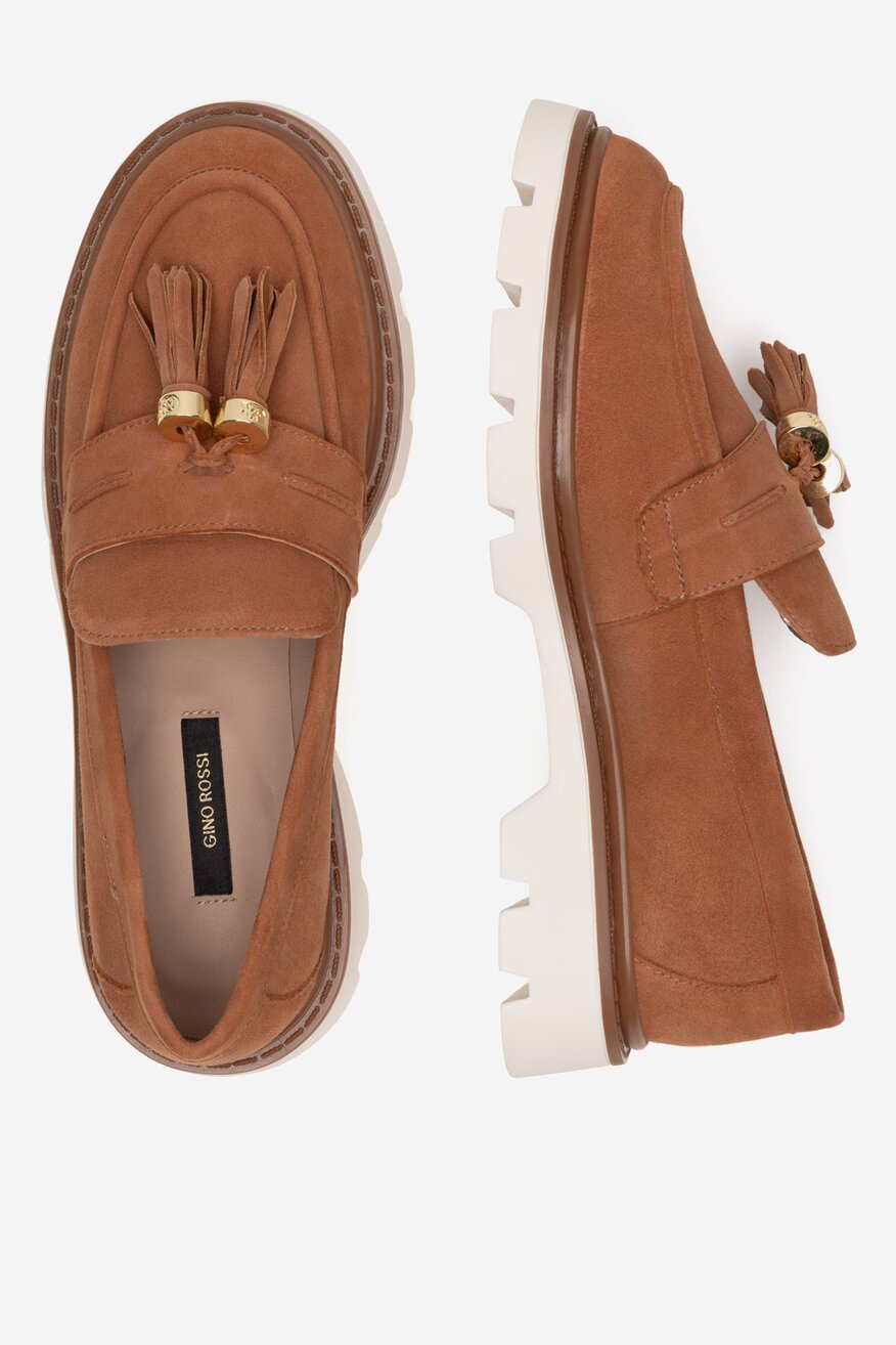 Gino Rossi - Loafersy zamszowe - 5903698599755