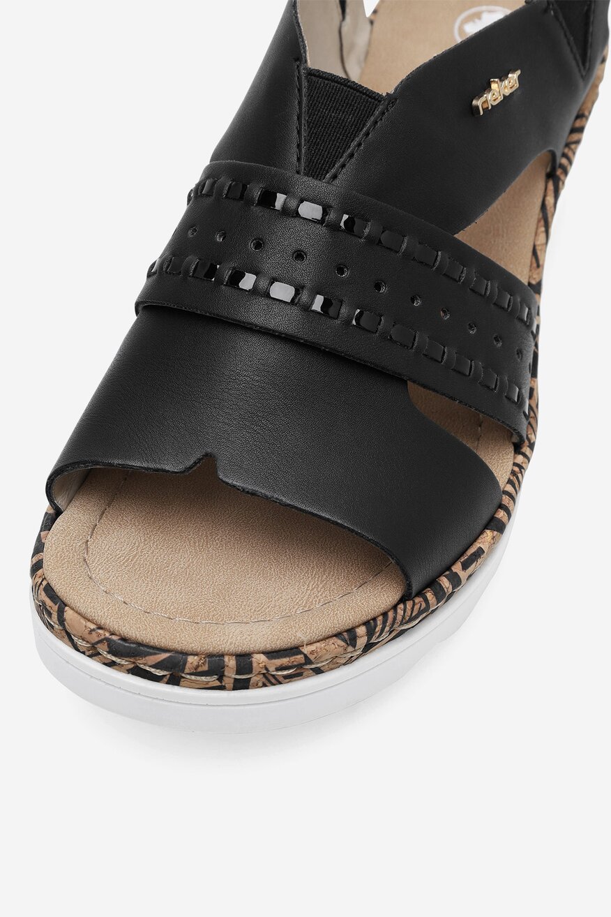 Rieker - Sandały na koturnie - 2230056235295