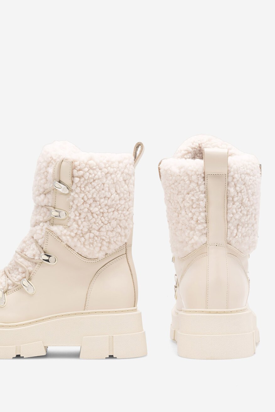 Badura - Trzewiki skórzane ocieplane - 5905588141235