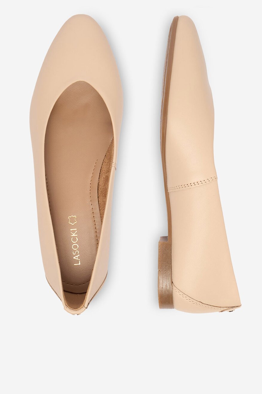 
                Lasocki - Baleriny skórzane - 5906751638316