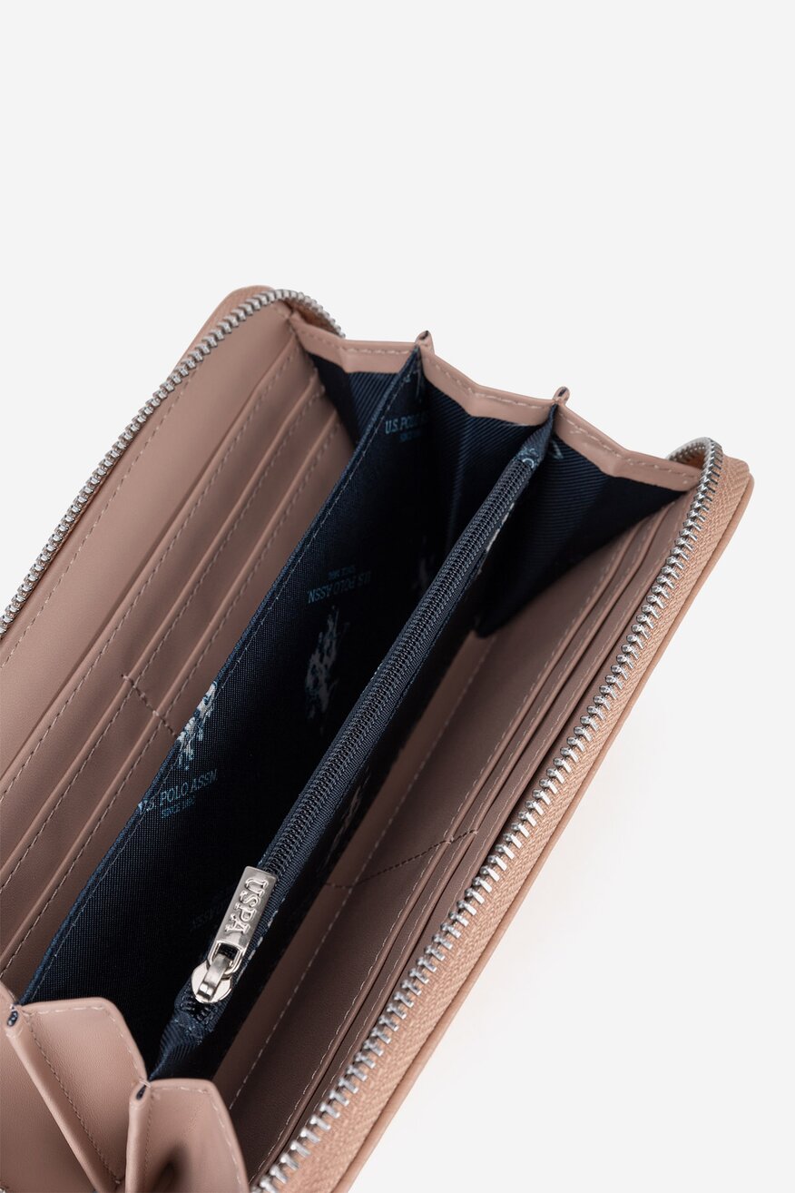 
                Дамски портфейл U.S. POLO ASSN. ТЪМНОБЕЖОВ - 5905588990628