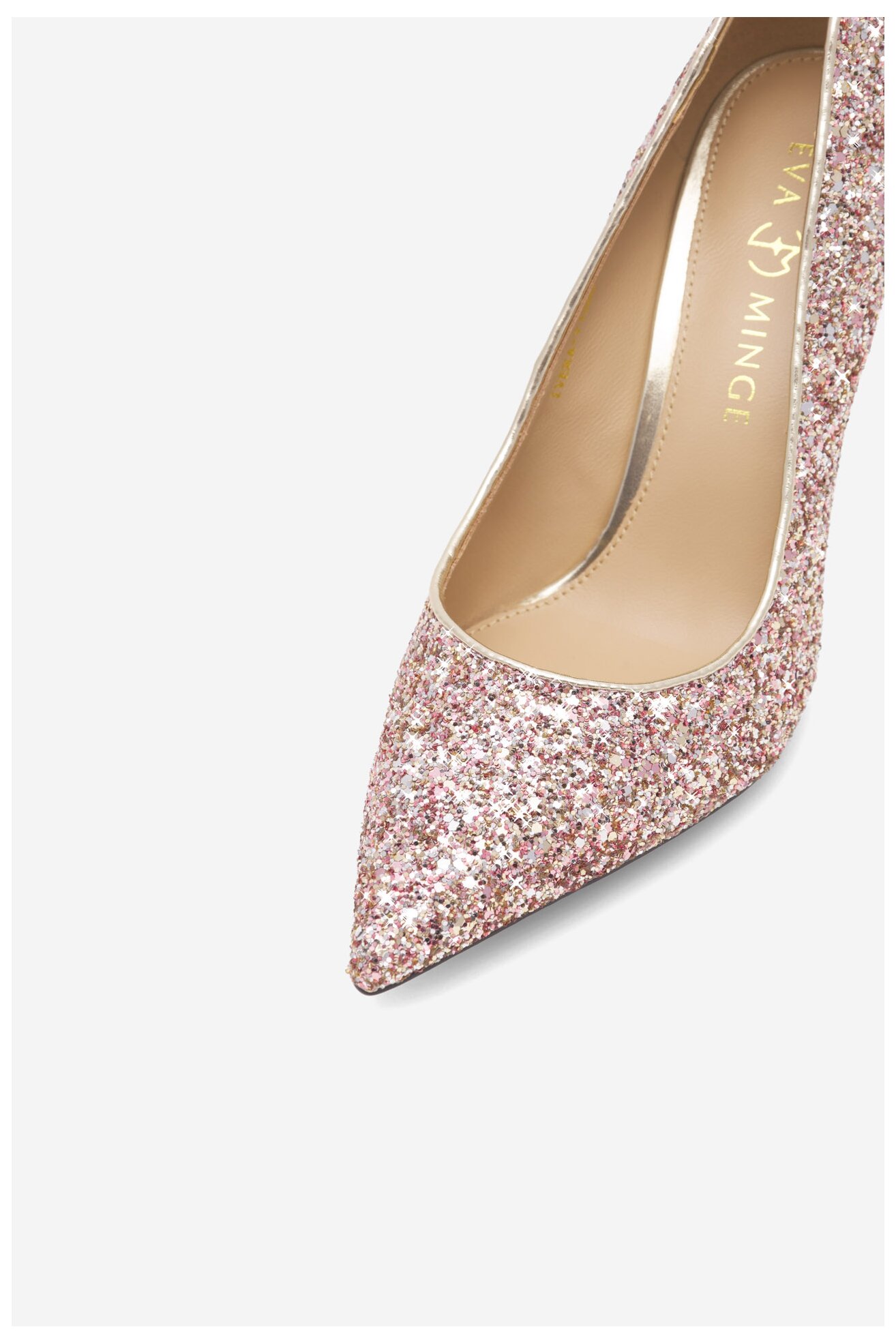 Czółenka EVA MINGE IVERA-V1360-18-3 Złoty