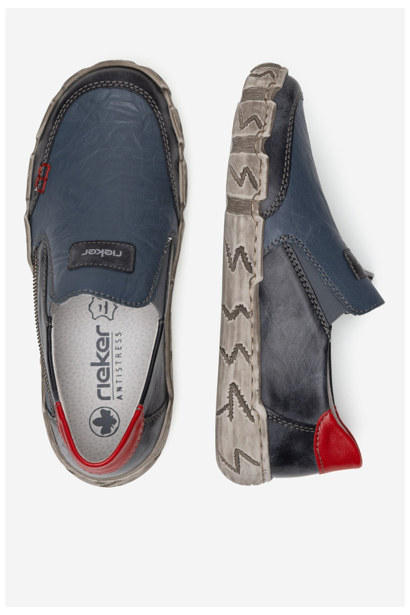 Половинки обувки Rieker L0359-12 ДЕНИМ