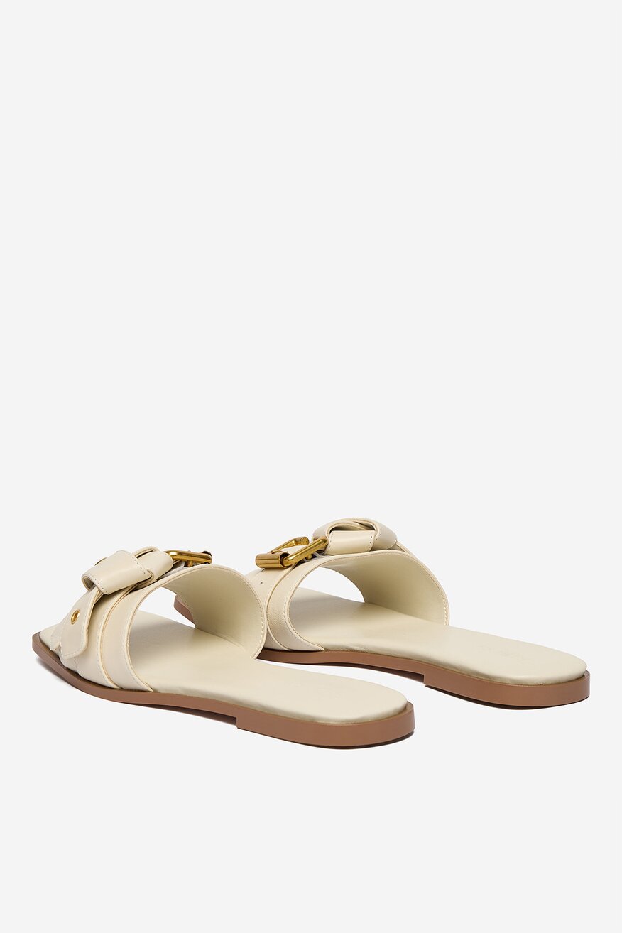 Badura - Klapki skórzane - 5906751818282