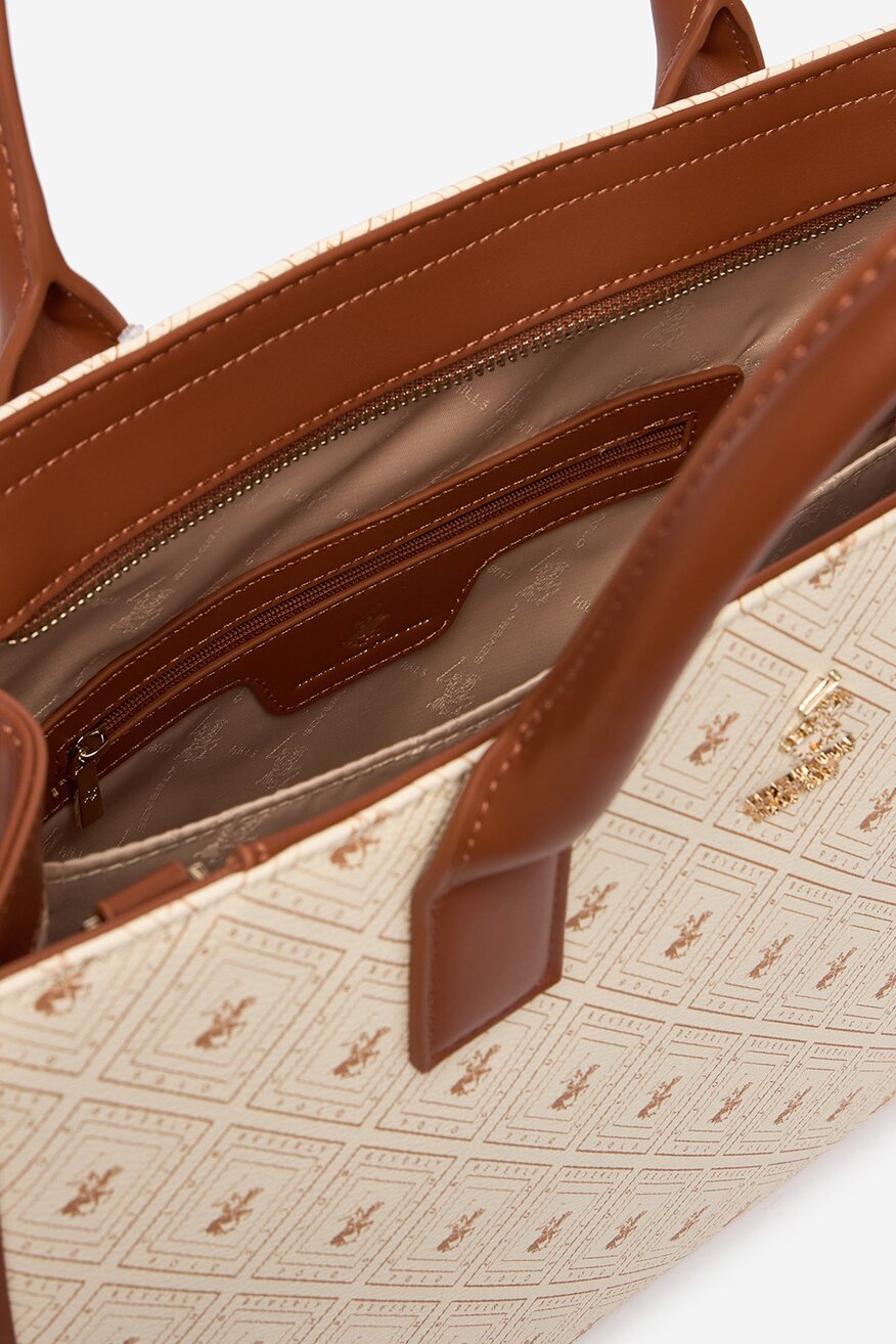 Дамска чанта Beverly Hills Polo Club БЕЖОВ - 5906751618943