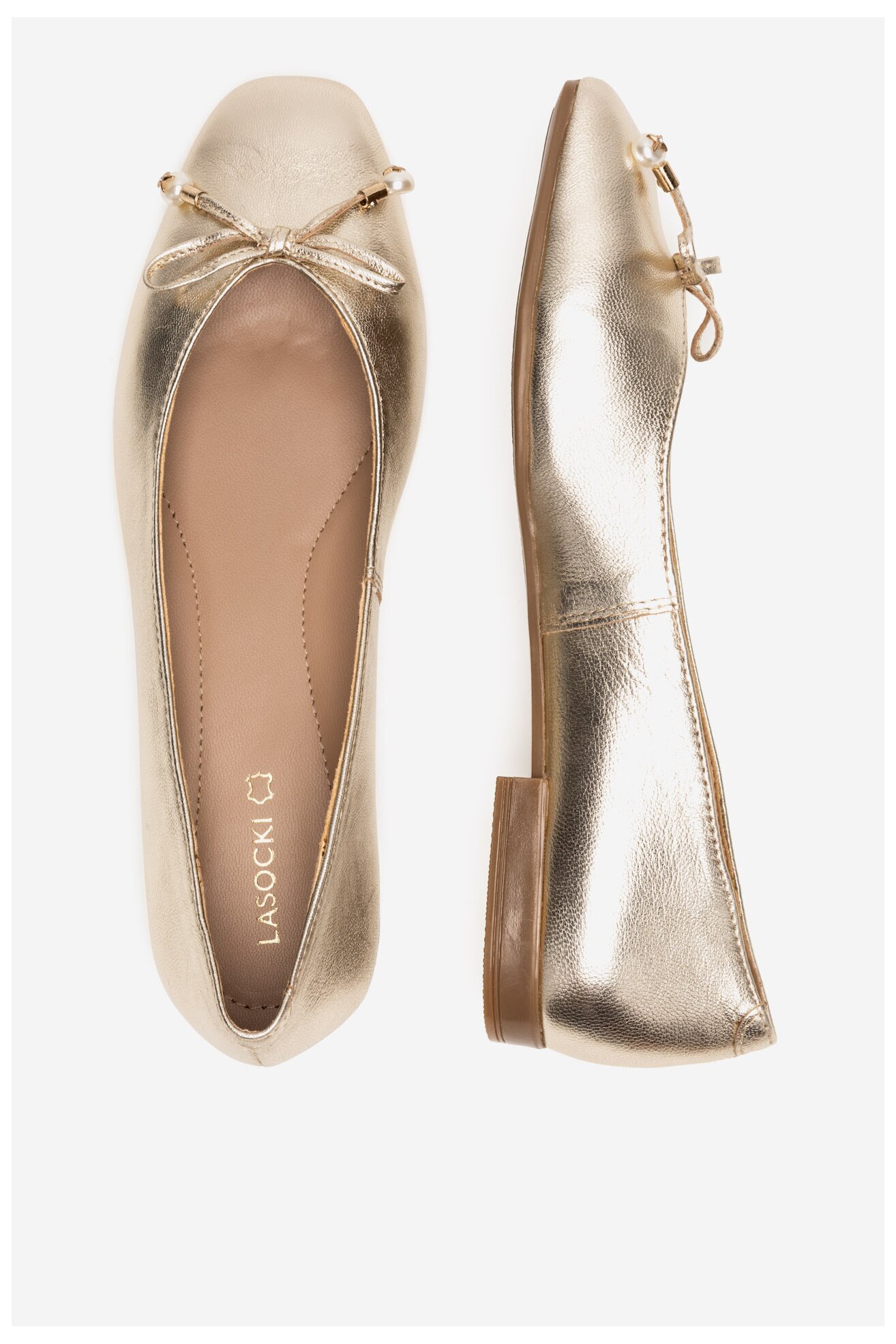 Baleriny Lasocki RST-ROMI-49 Złoty