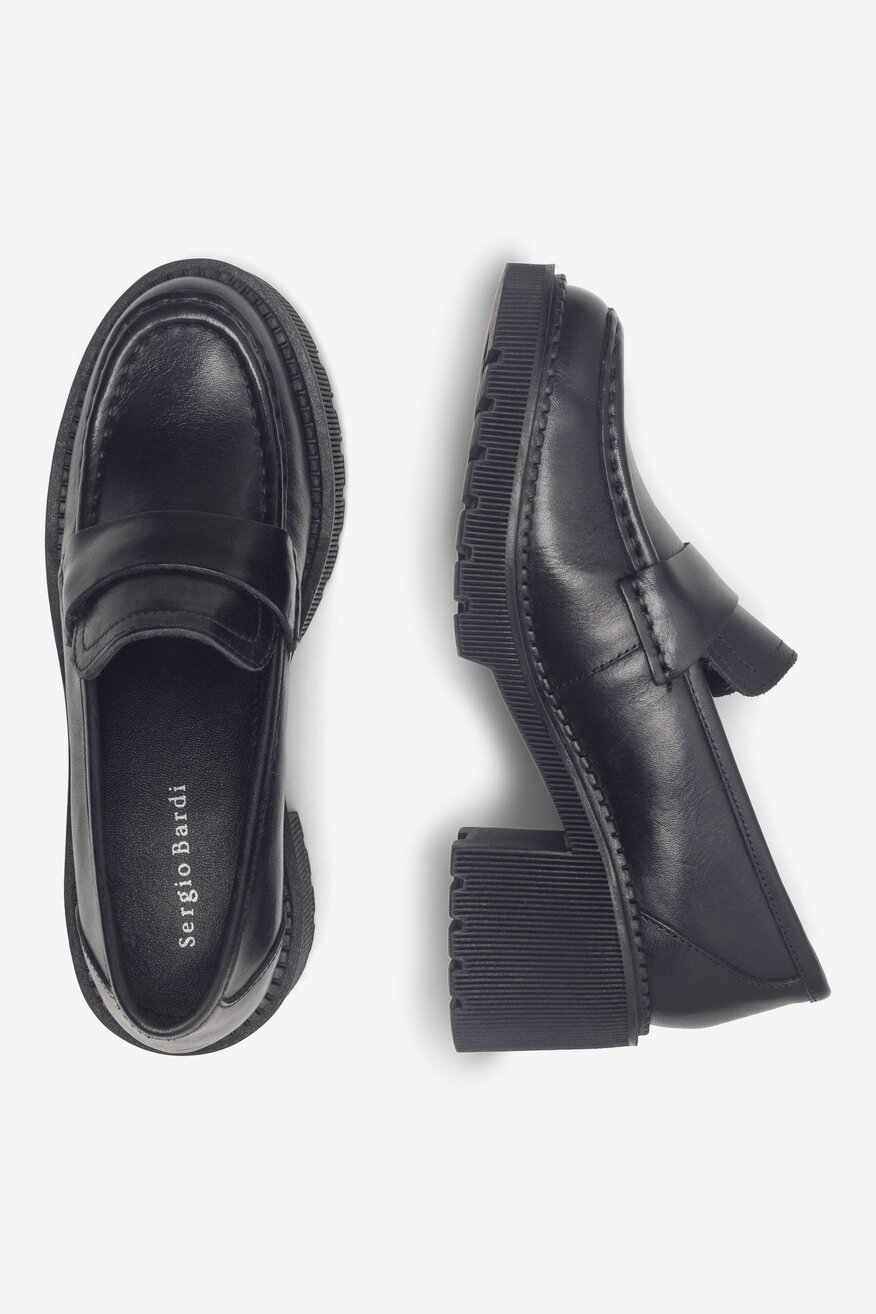 Sergio Bardi - Mokasyny skórzane - 5905588090793