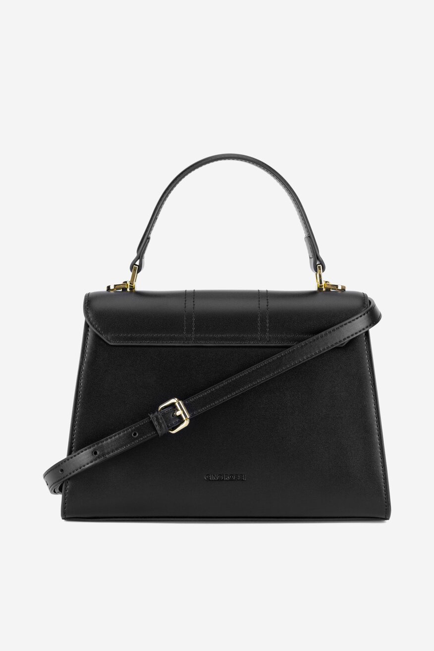 
                Gino Rossi - Średnia skórzana torebka kuferek - 5903419772986