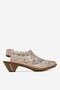 Pantofi cu toc Rieker 46778-64 BEJ ÎNCHIS