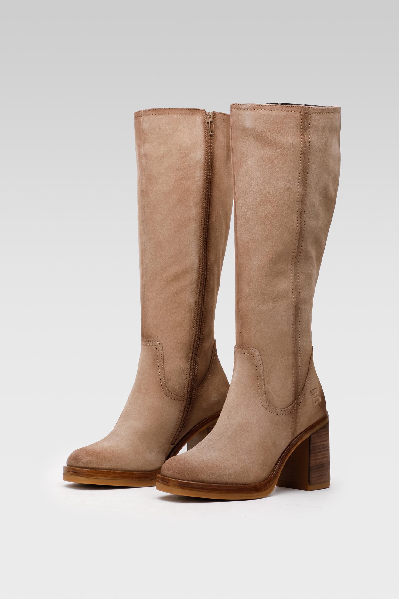 Kozaki BAGATT D11-ABZ33-1400-5300 Beżowy