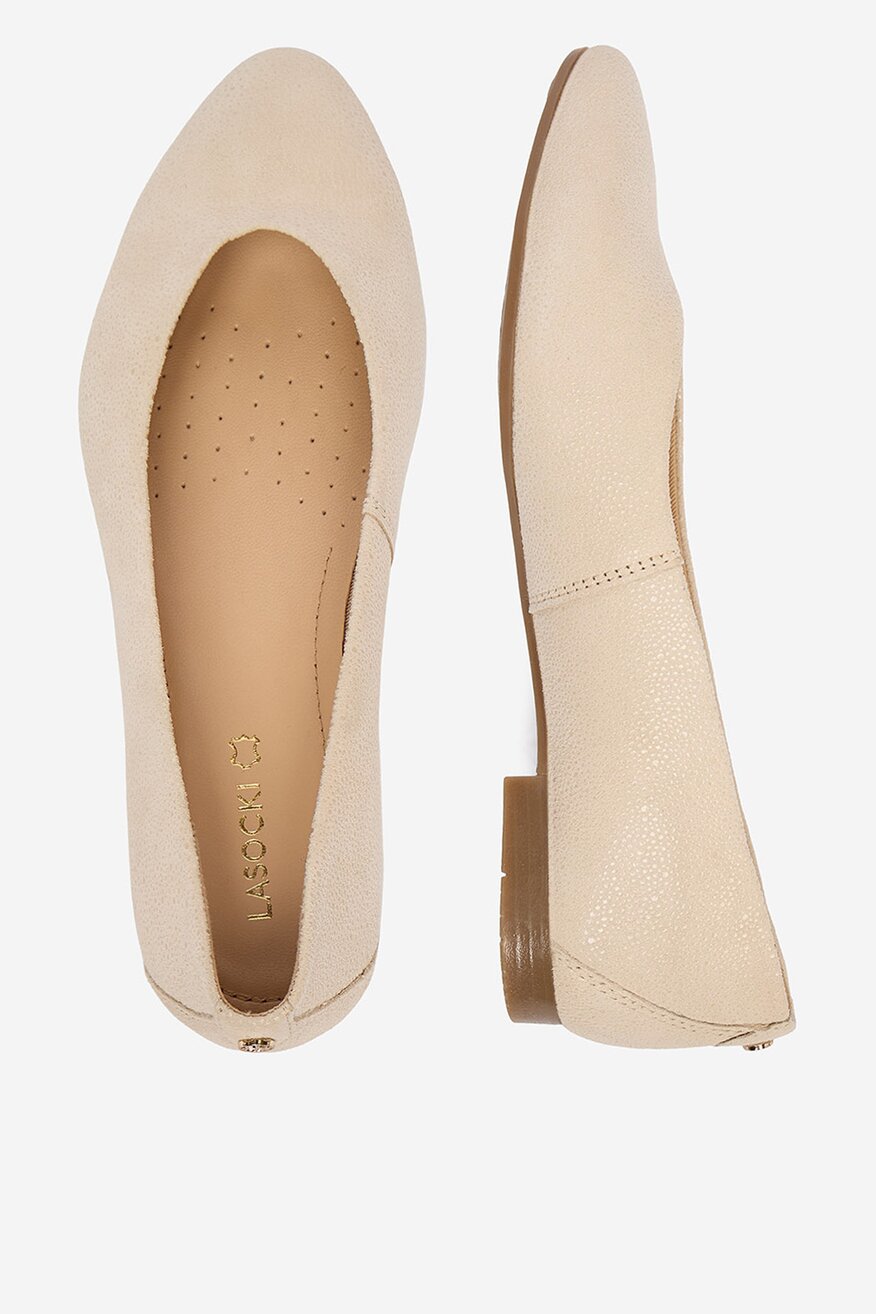 
                Lasocki - Baleriny skórzane - 5906751631737