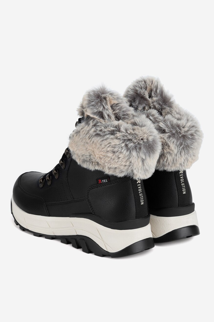 Rieker Revolution Lifestyle - Trzewiki skórzane ocieplane - 2230062961881