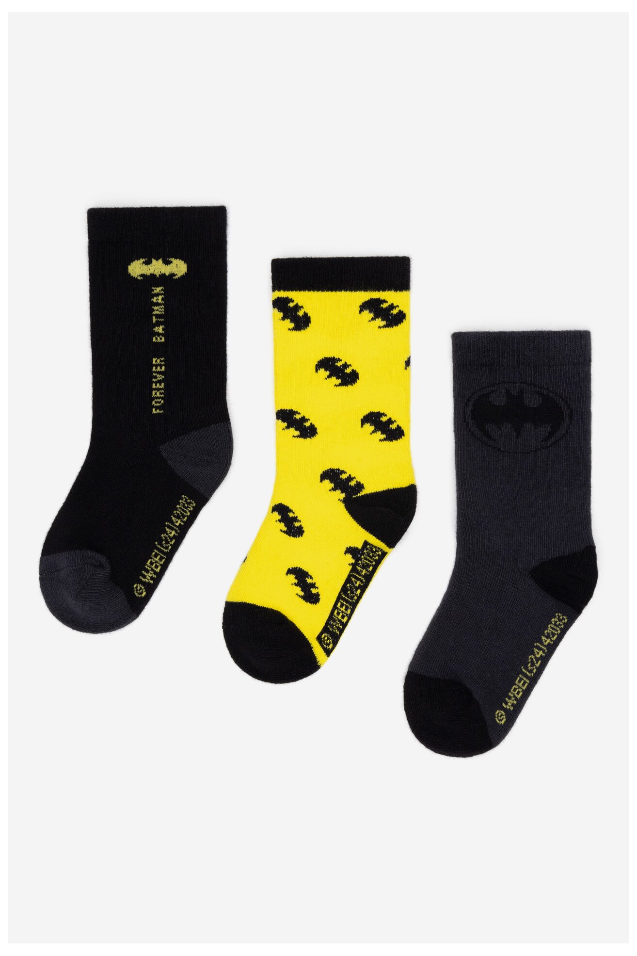 Čarape Batman ACCCS-AW24-223WBBAT (3-PACK) CRNA