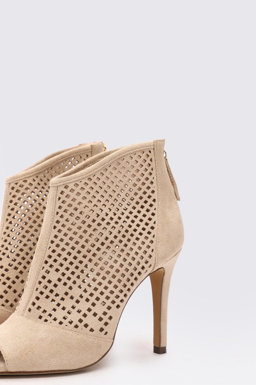 
                DeeZee - Botki na obcasie peep toe - 5903698384047