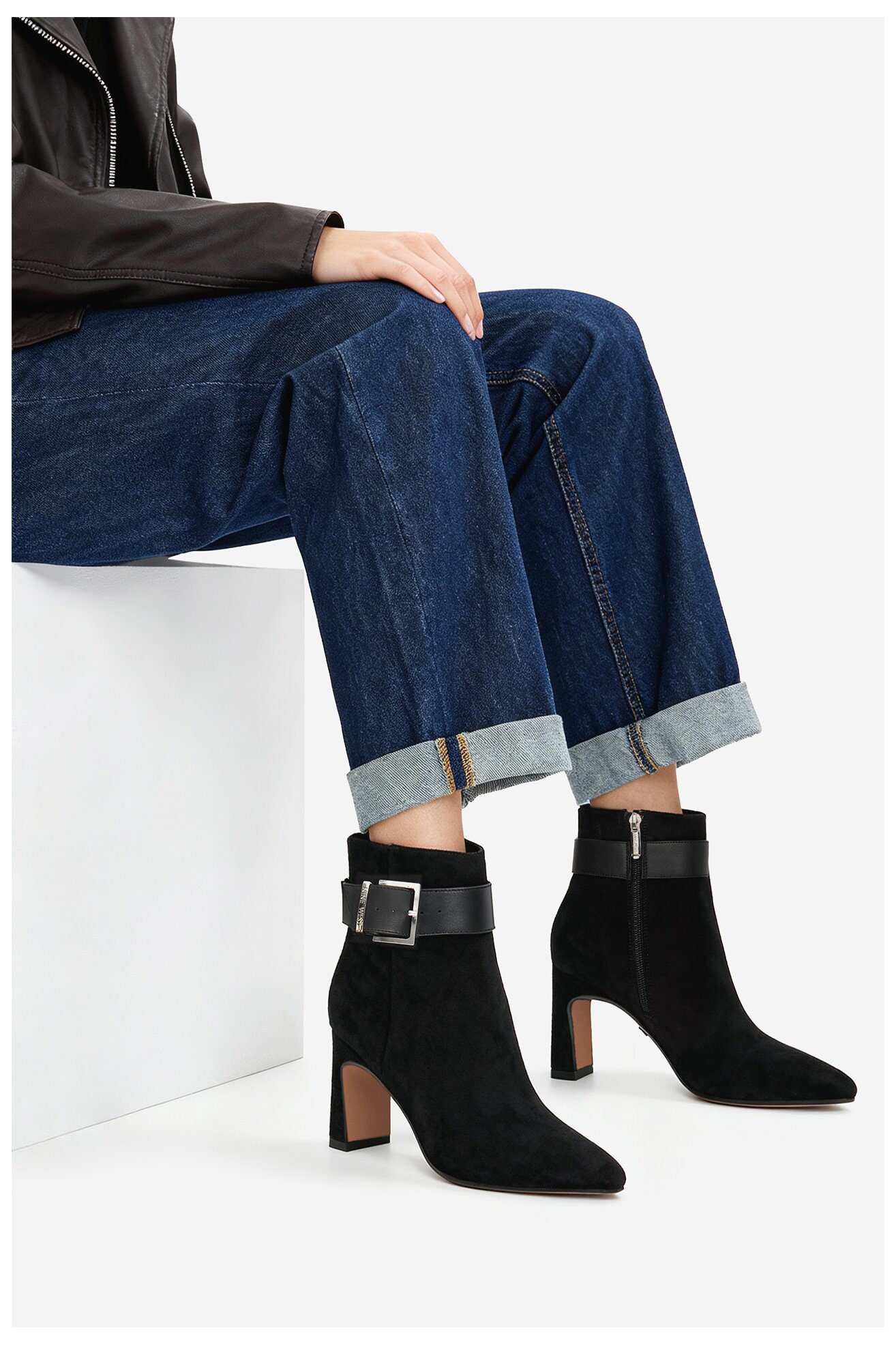 Botki NINE WEST CEO-LAMIA-01 Czarny