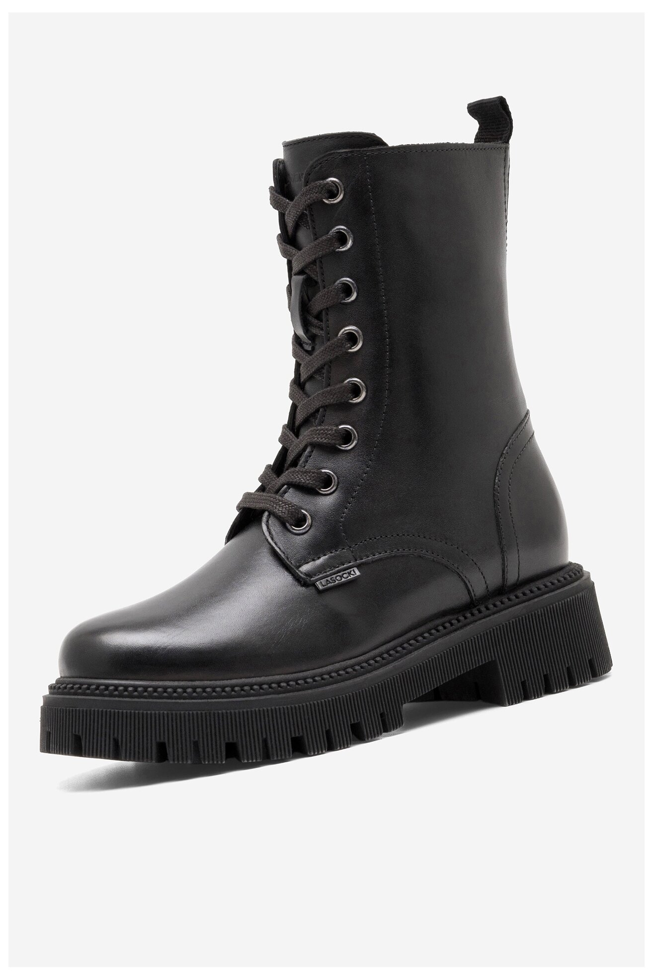 Šněrovací vyšší obuv Lasocki Young BETINA CI12-BETINA-01 ČERNÁ
