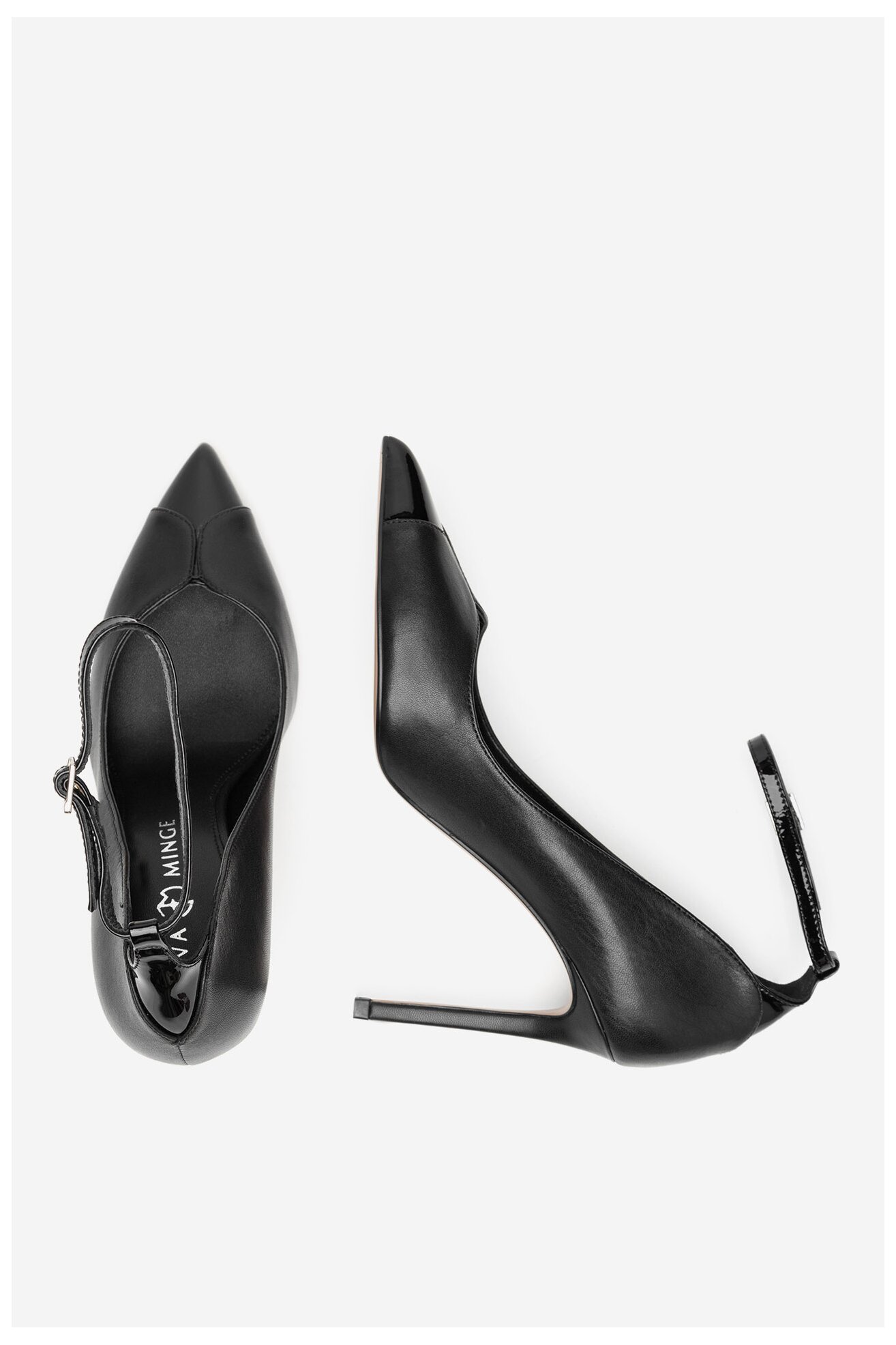 Pantofi cu toc EVA MINGE OLIVIA-V-375-121-1 NEGRU