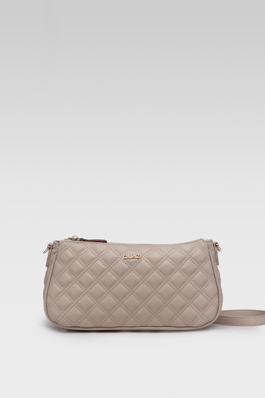 
                Quazi - Torebka pikowana beżowa - 5903698553375