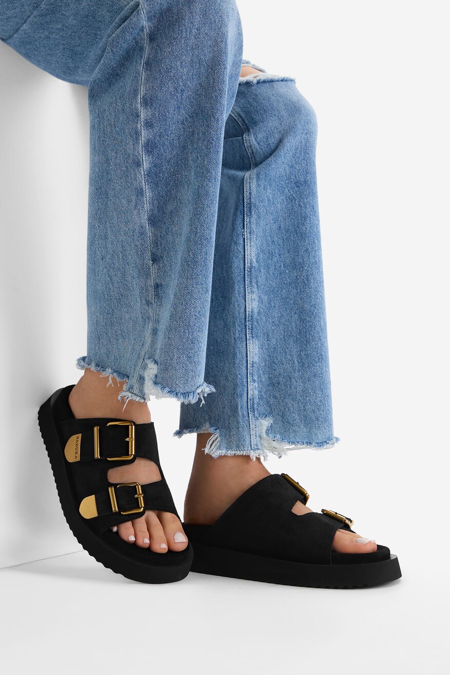 
                Badura - Klapki skórzane - 5907964016700