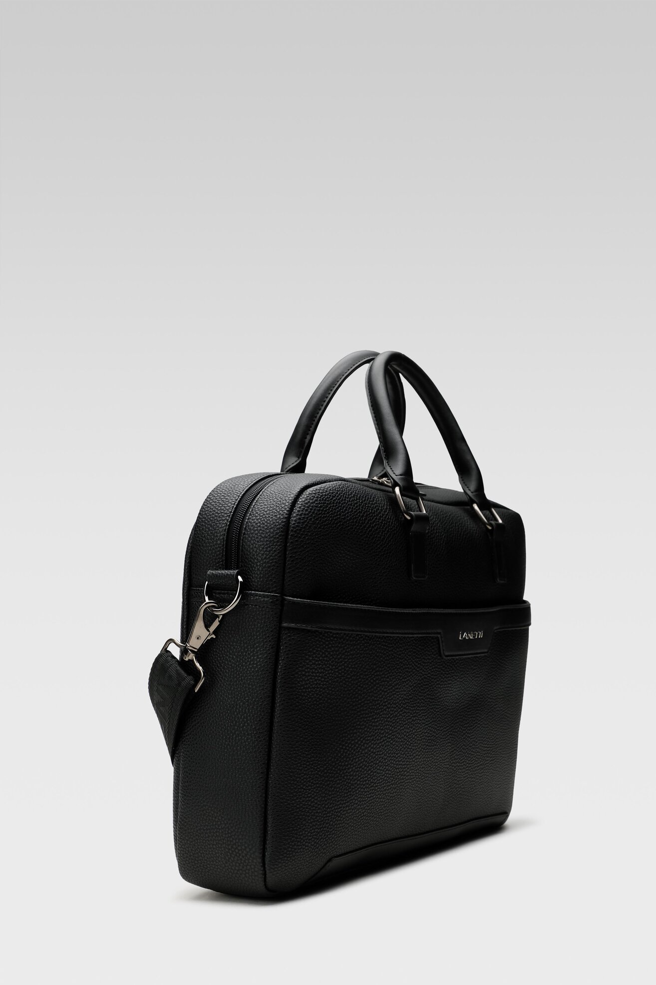 Torba męska Lanetti BMM-U-032-10-09 Czarny