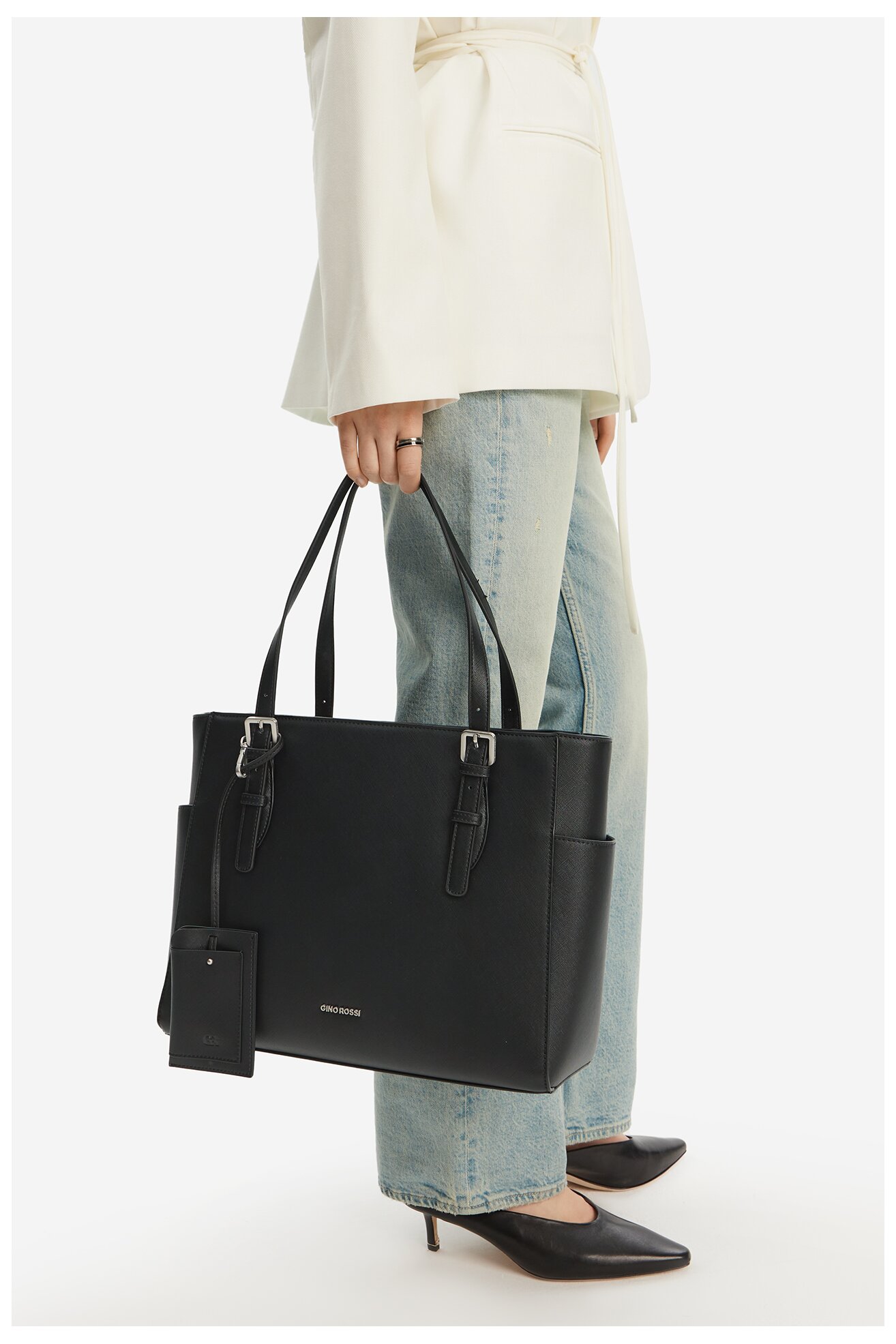 Kézitáska Gino Rossi RC-19681 FEKETE