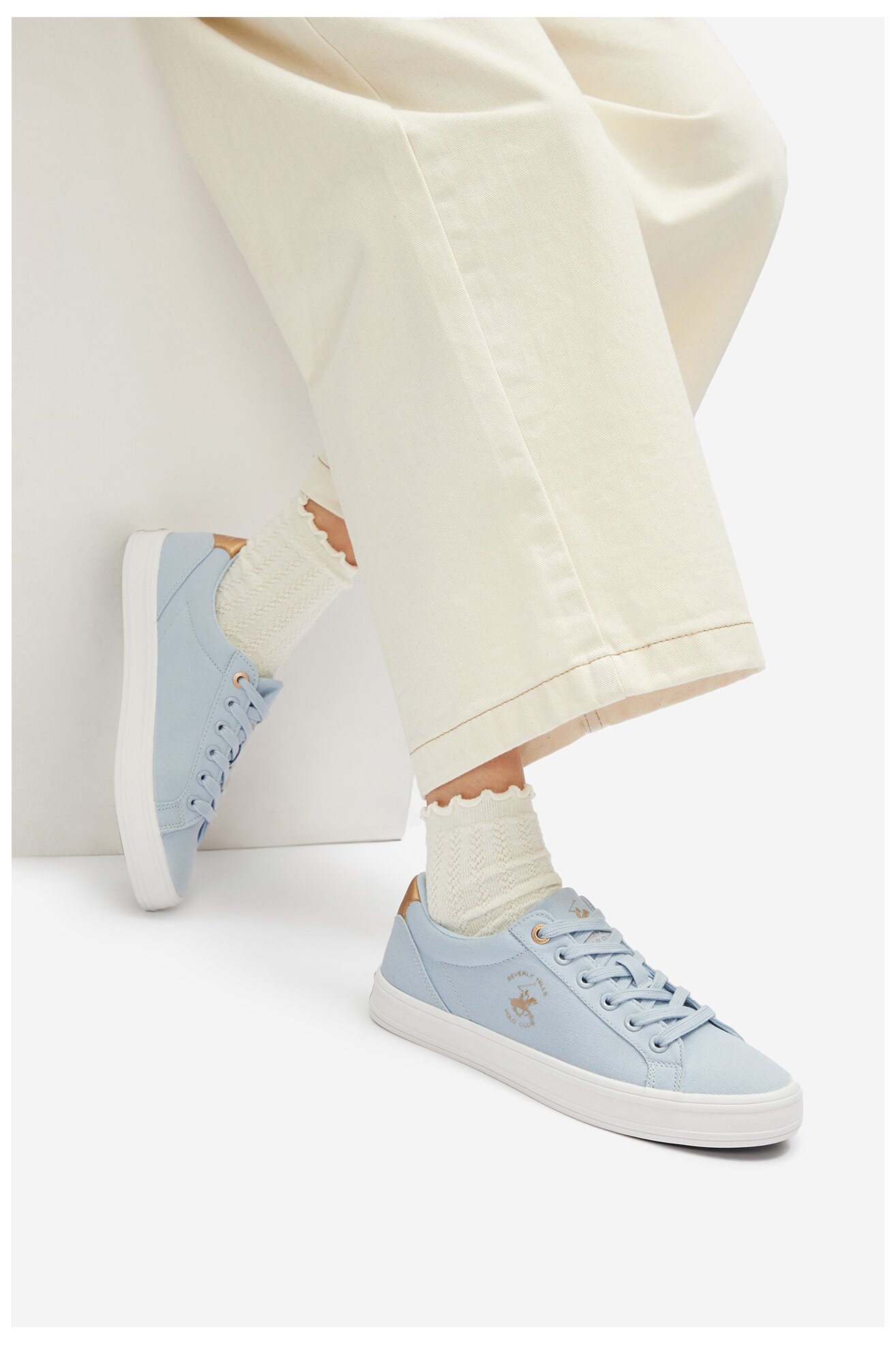 Vászoncipő Beverly Hills Polo Club V12-839 KÉK