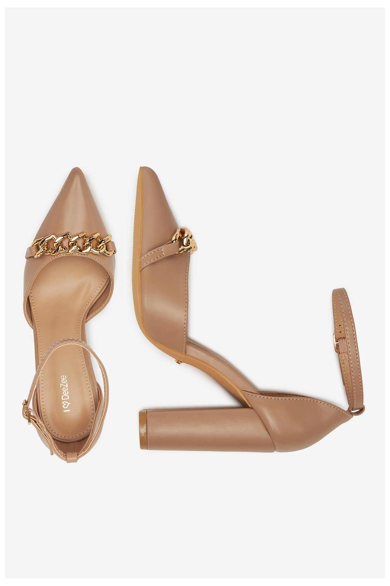 Елегантни обувки DeeZee HT93996-A5 БЕЖОВ