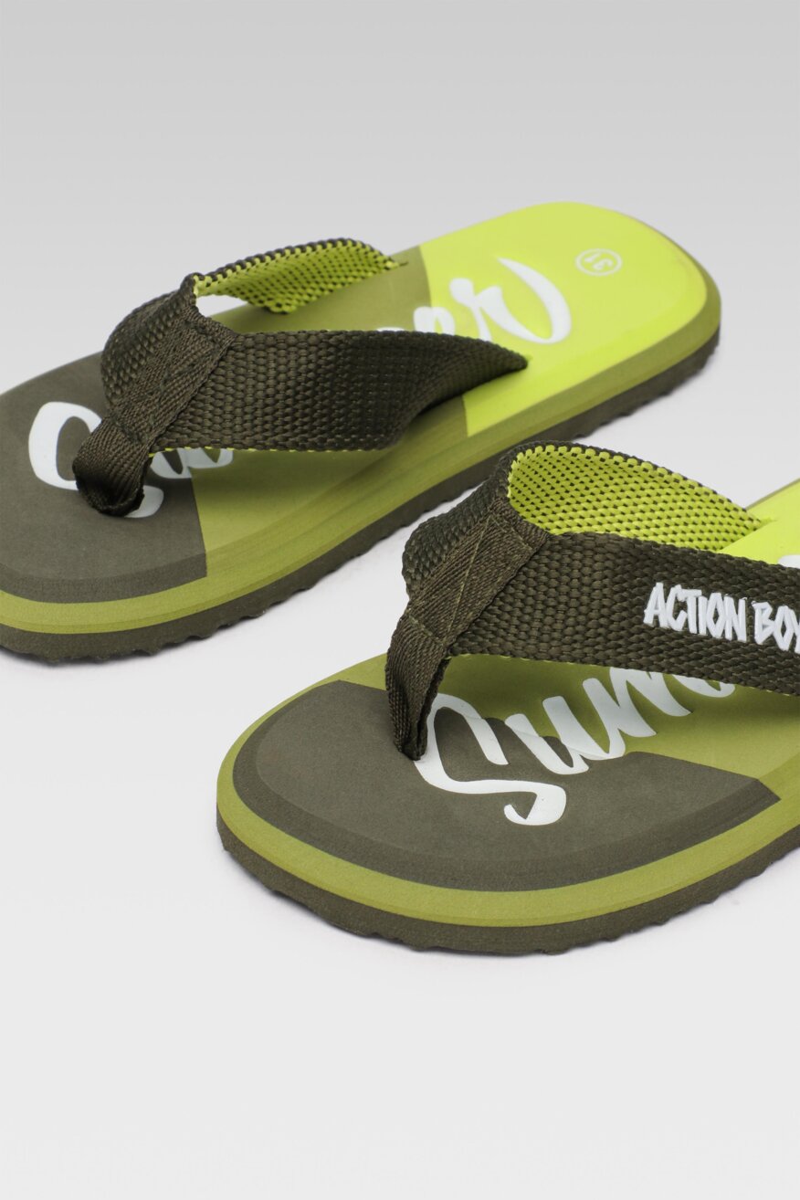 
                Action Boy - Klapki basenowe khaki - 5903698278179