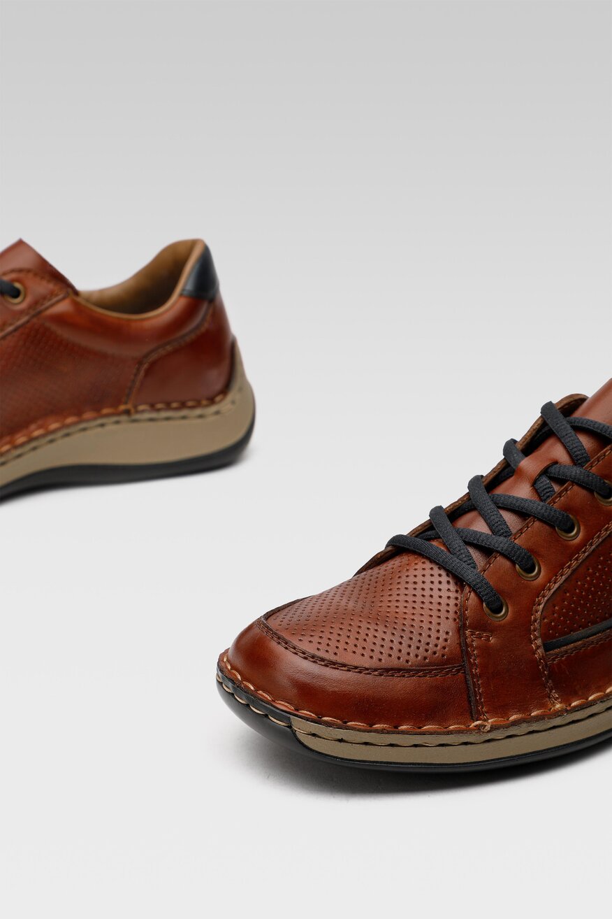 Rieker - Półbuty skórzane - 5904862474816