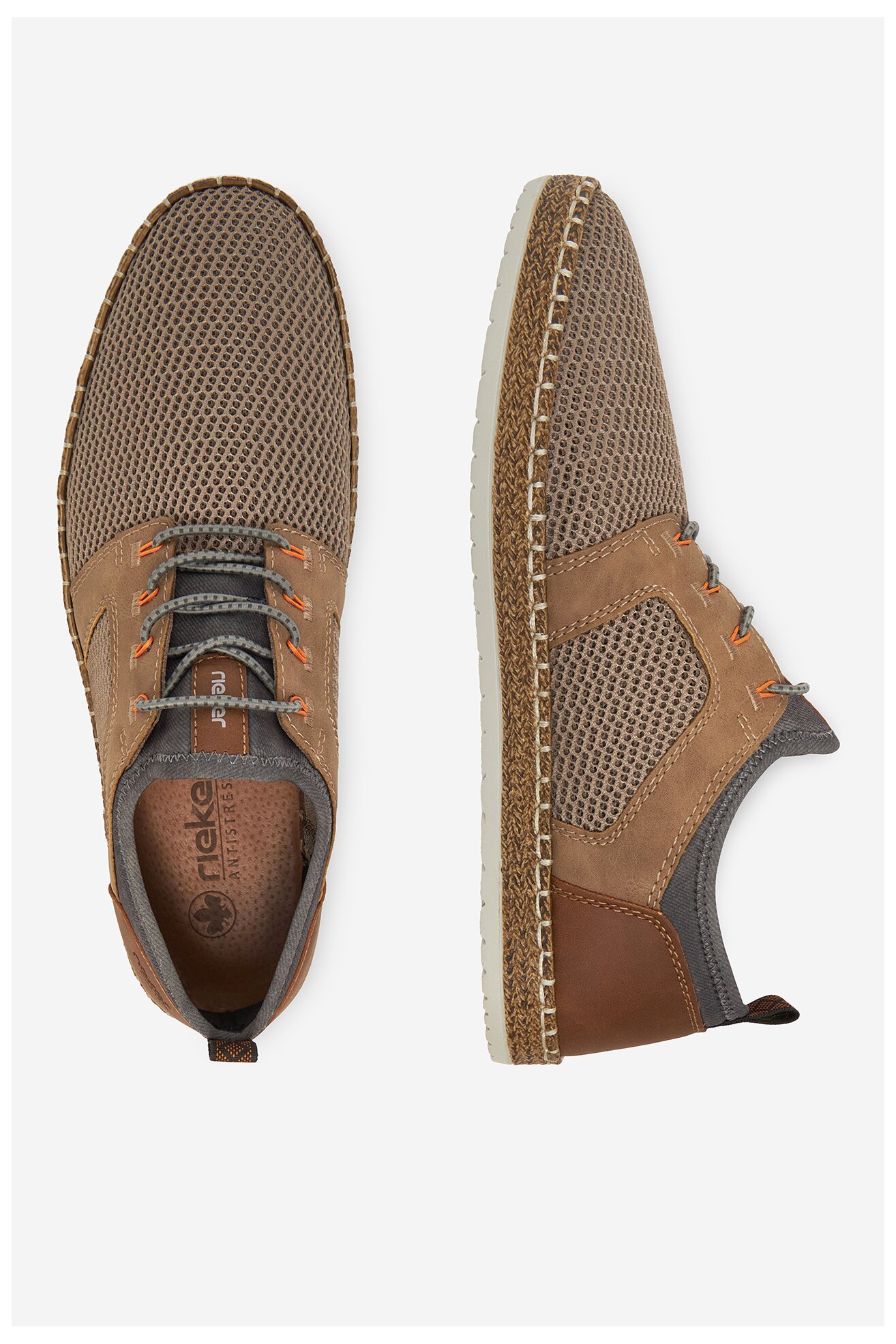 Espadryle Rieker CEO-B5252-66 Beżowy ciemny