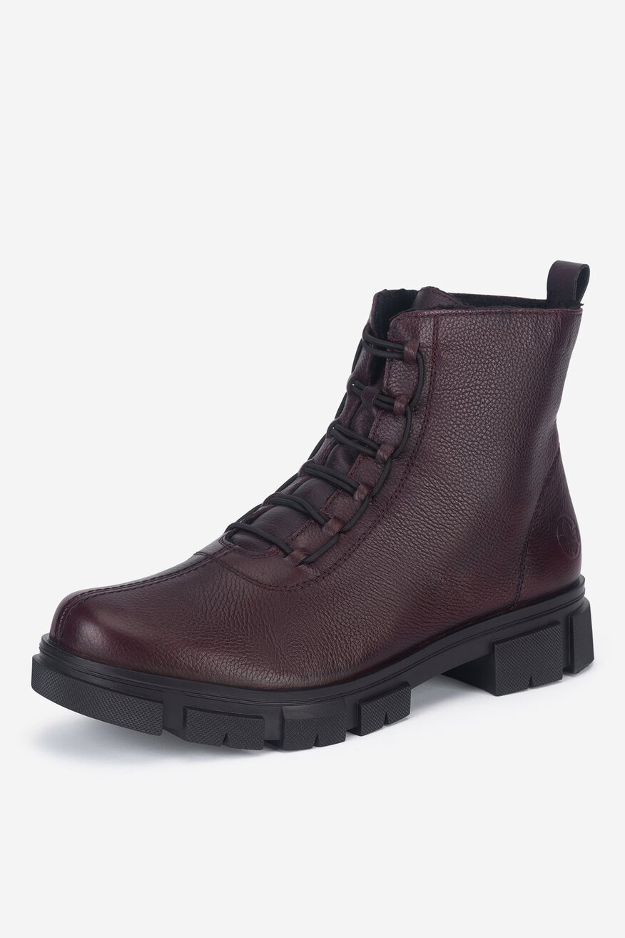 
                Rieker - Trzewiki skórzane ocieplane - 2230062968798