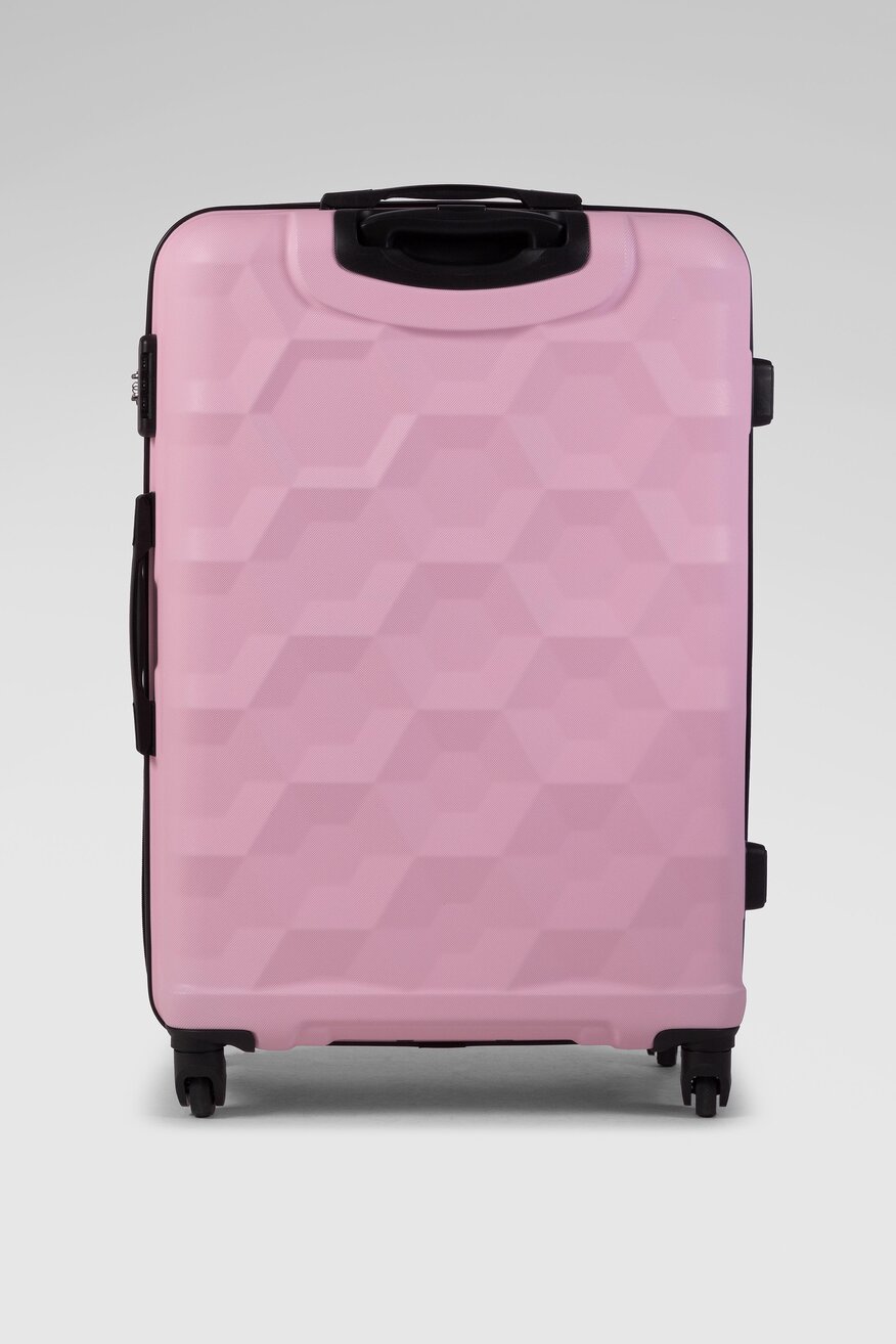 Lasocki - Duża twarda walizka różowa - 5904248369538