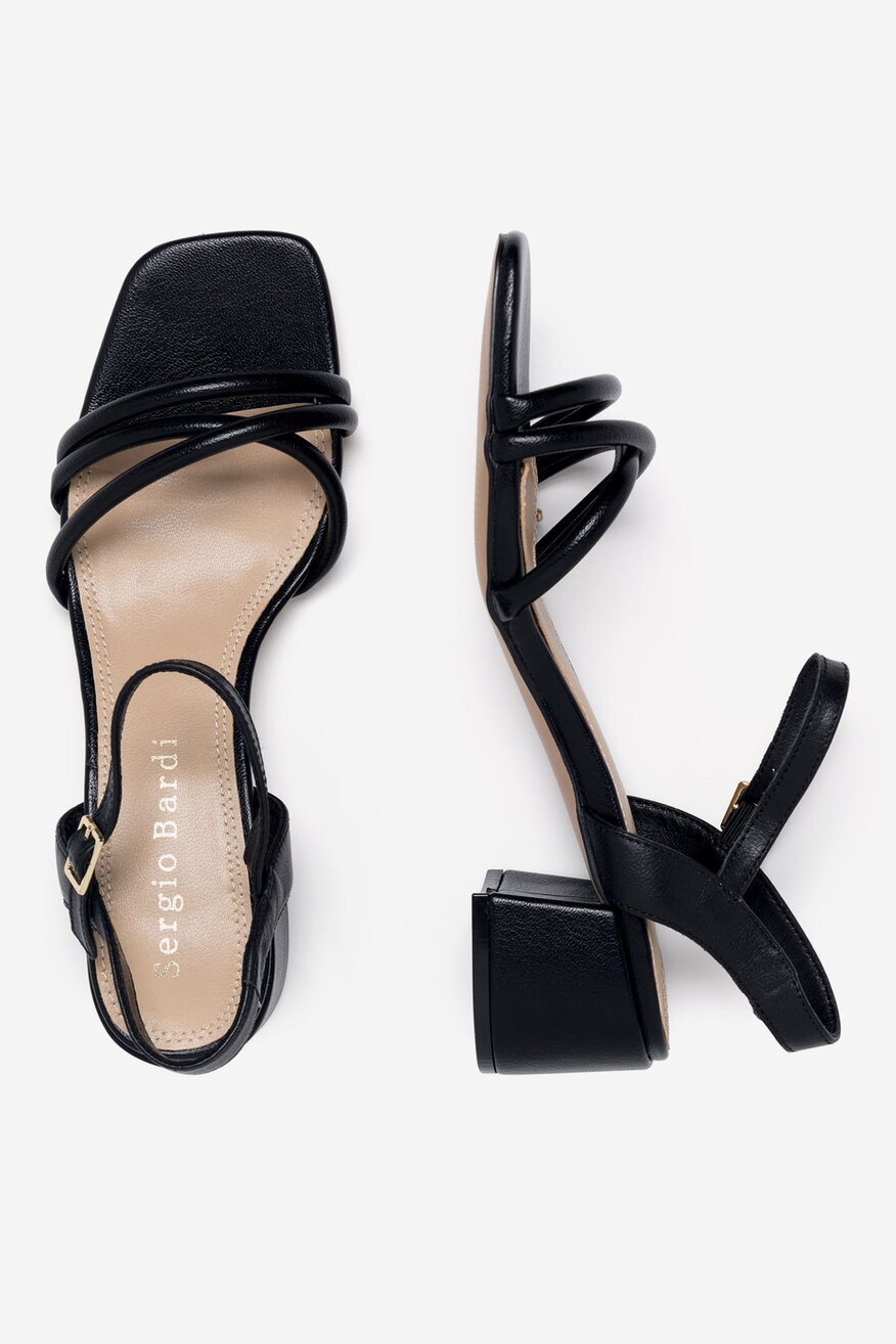 Sergio Bardi - Skórzane sandały - 5905588554790