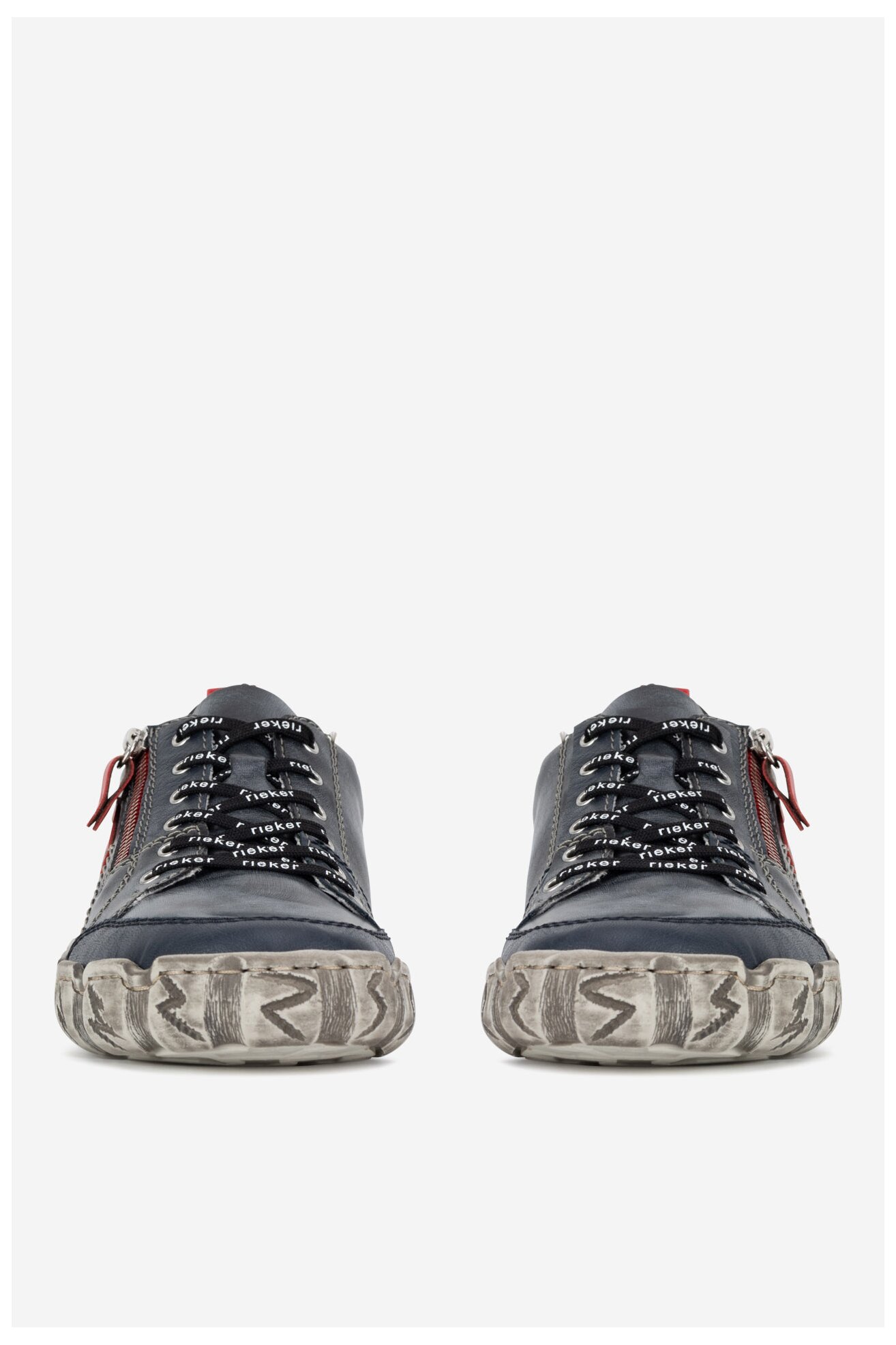 Półbuty Rieker L0302-14 Jeansowy