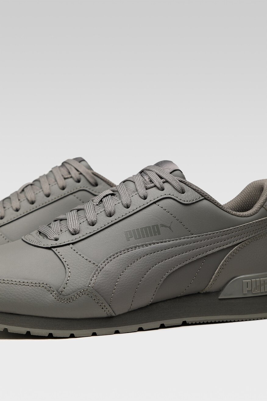 
                Puma - Skórzane obuwie sportowe szare - 5903698839387