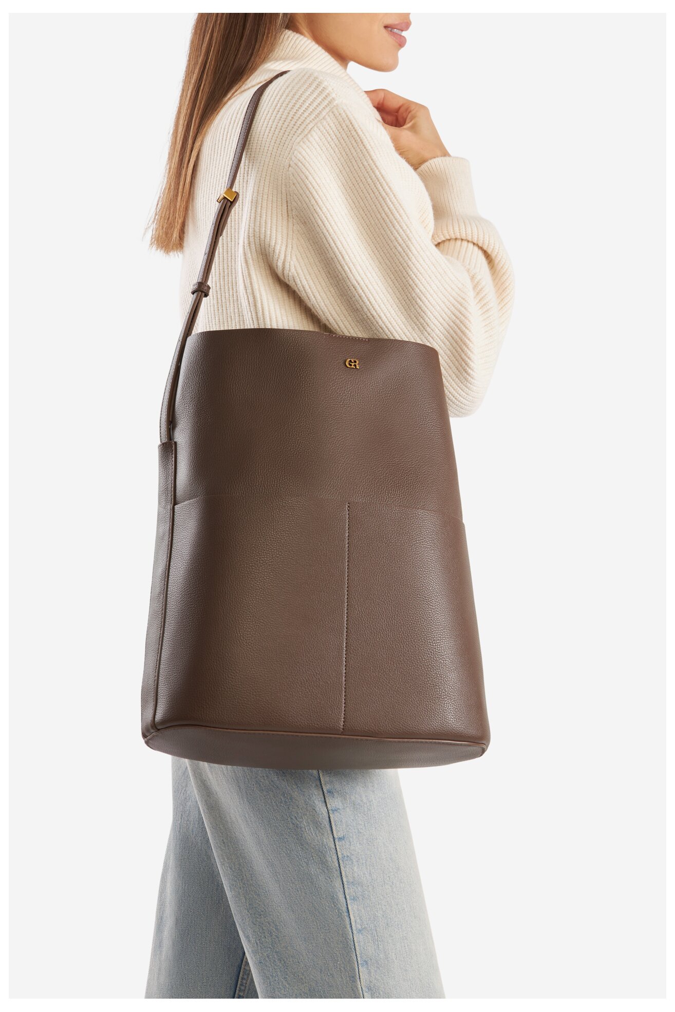 Geantă de mână Gino Rossi CS7779 MARO ÎNCHIS