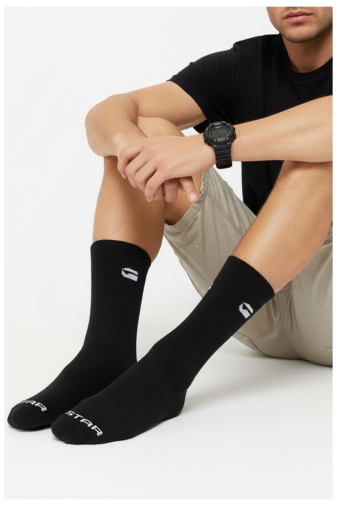 Zokni G-STAR RAW CEO_AS_G-STAR_313_W_AW25 (3-PACK) FEKETE