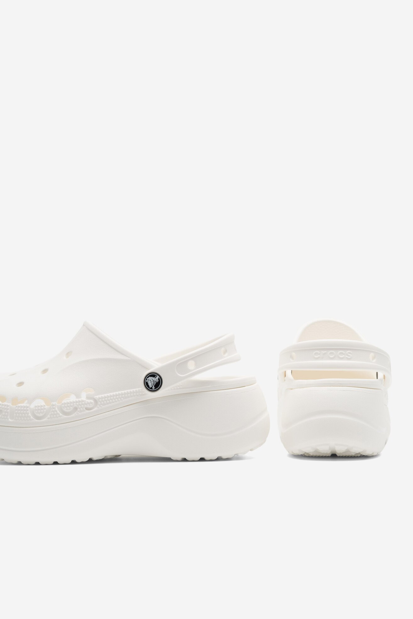 Папуче за базен Crocs C-BAYA PLATFORM CLOG 208186-100 BELA