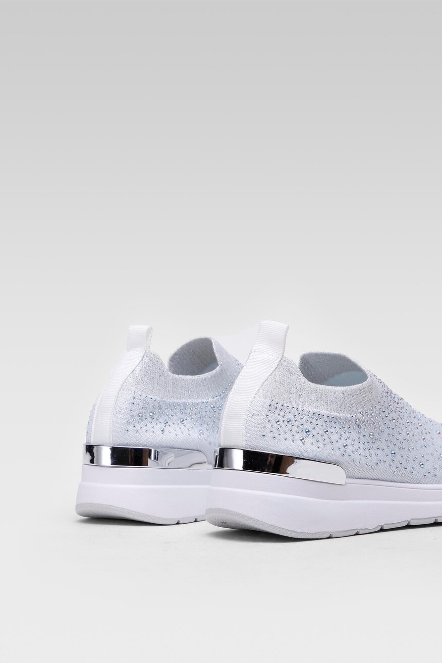 
                Jenny Fairy - Sneakersy z aplikacją srebrne - 5904248239749