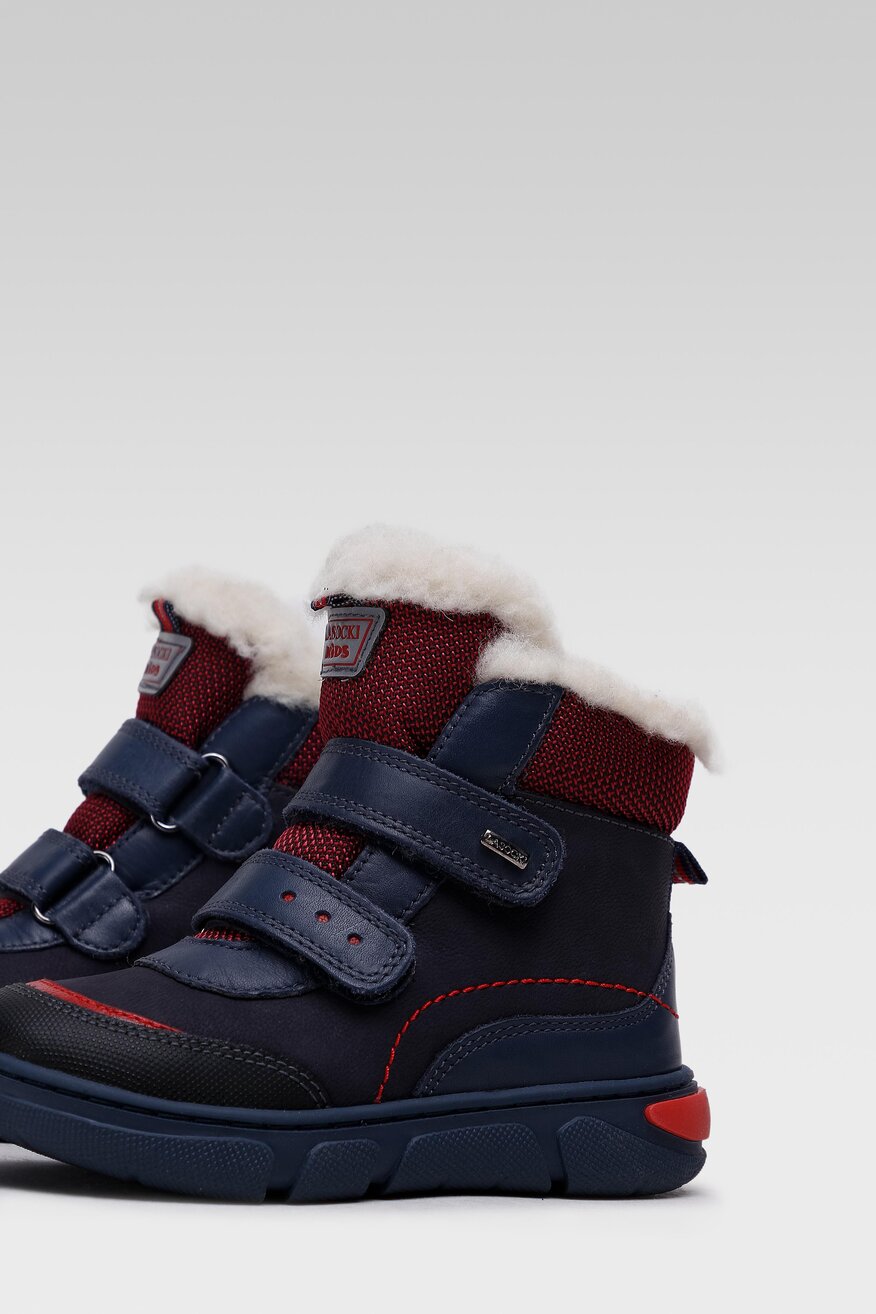 
                Lasocki Kids - Skórzane trzewiki granatowe - 5904248043018