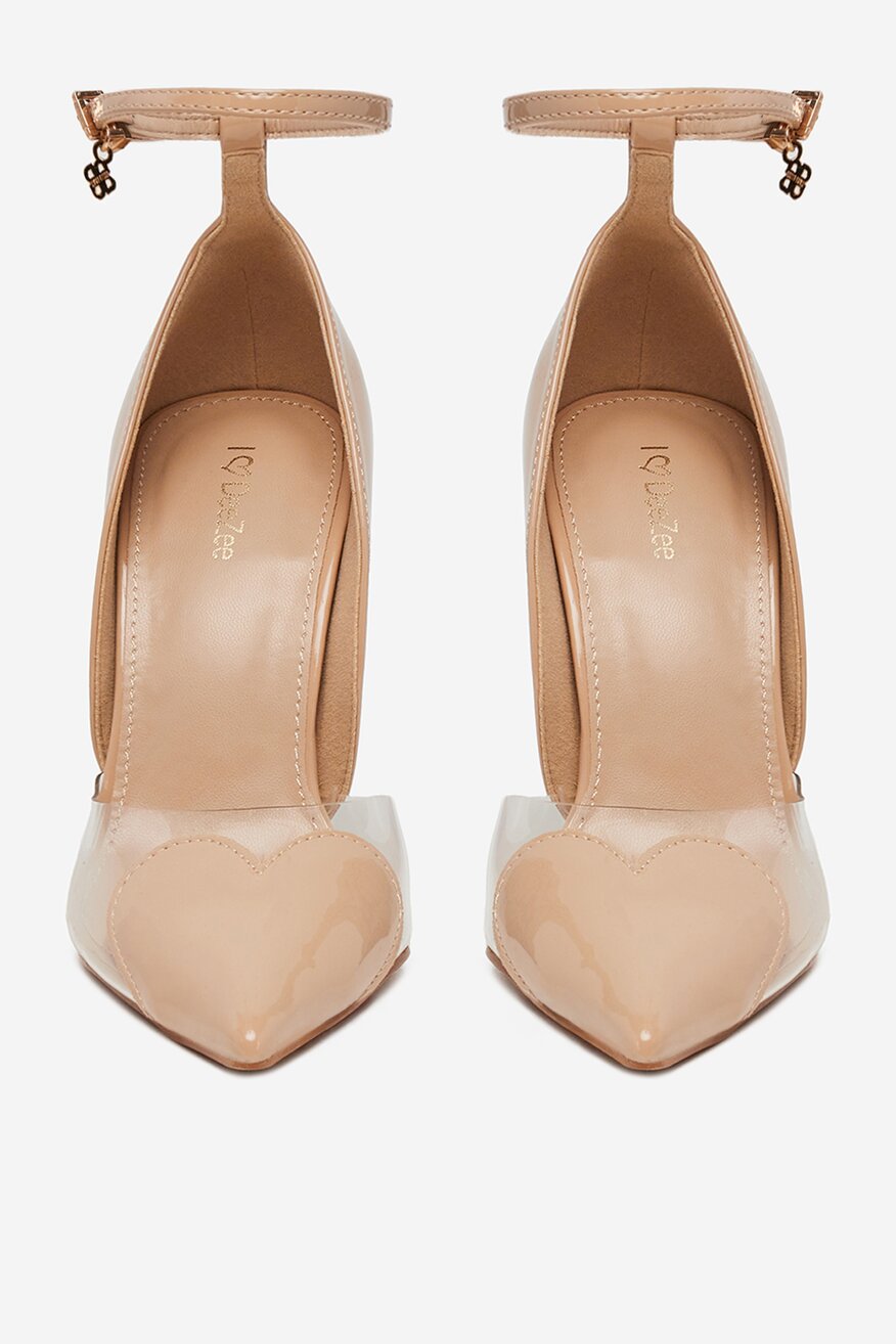 Pantofi cu toc DeeZee BEJ - 5906751132821