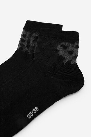 Шкарпетка NINE WEST KR_NW_STREET_W_SS25 (2 PACK) ЧОРНИЙ