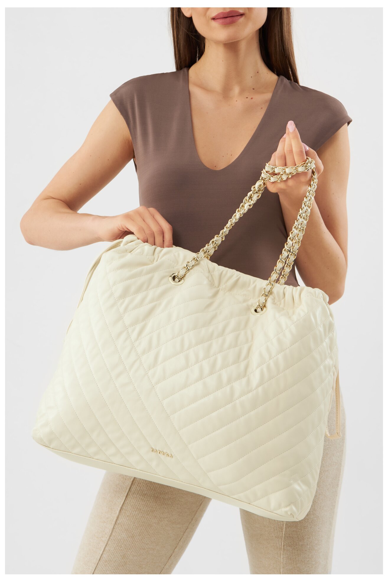 Torebka Badura TYL00269. Kremowy