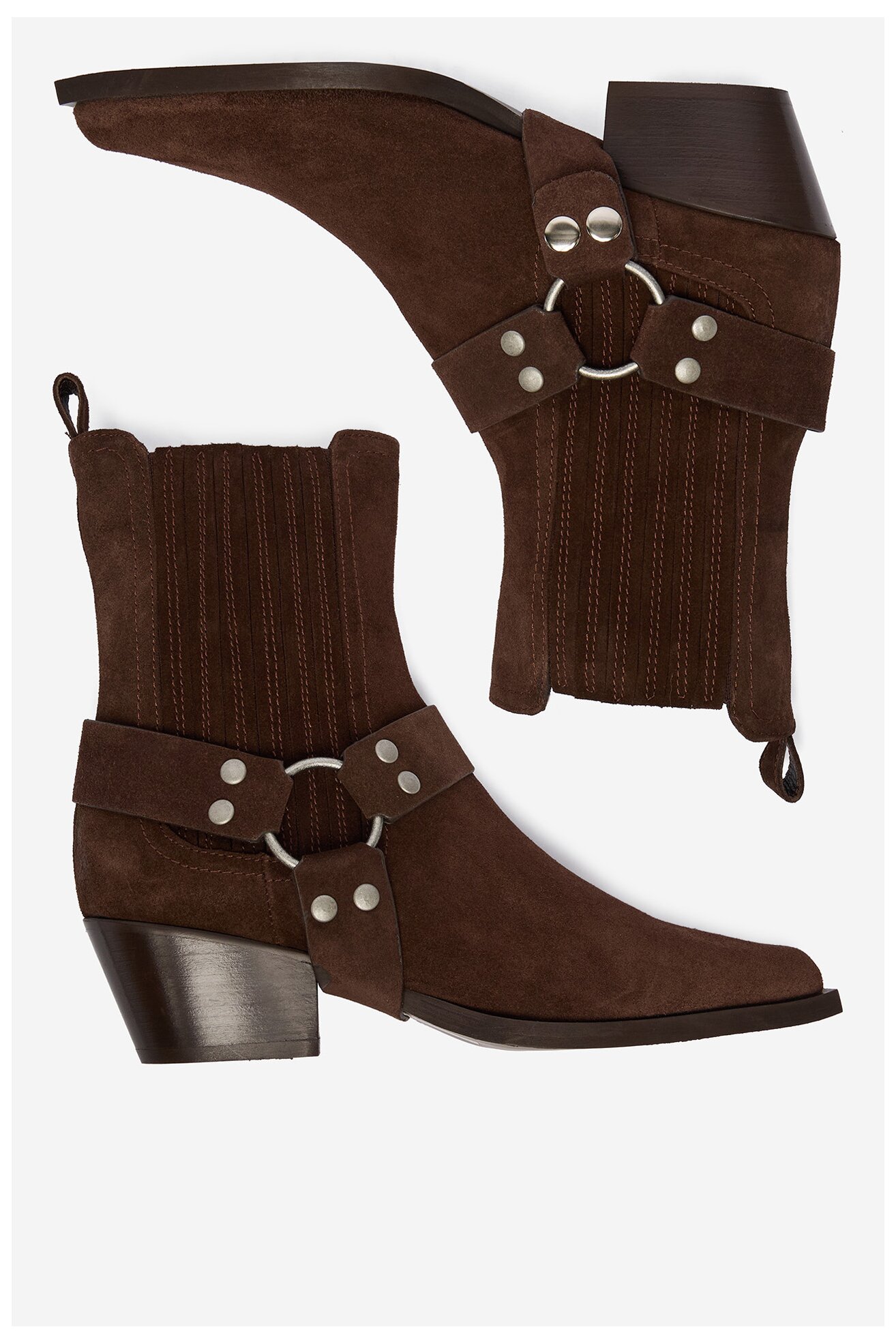 Bokacsizma Badura EO-CHLOE-25FW002 SÖTÉTBARNA