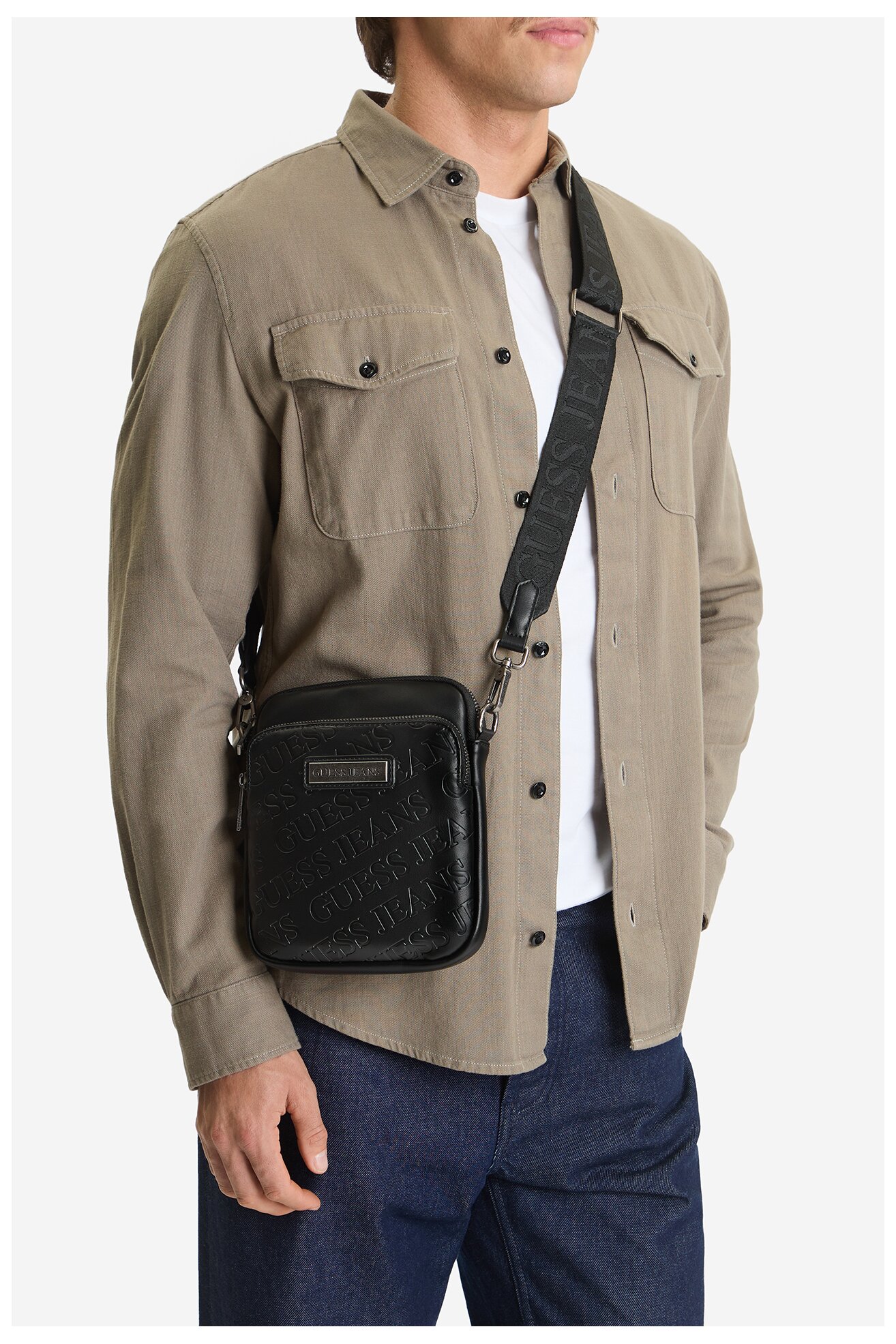 Muška torba GUESS JEANS CWBEO-GUESS-B-003-09 CRNA