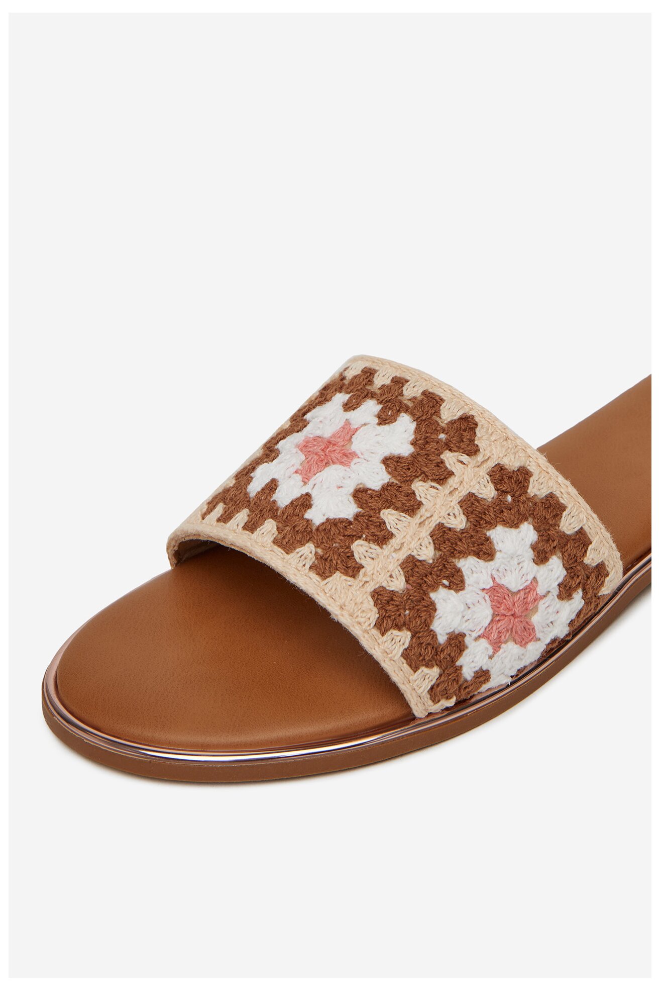 Klapki DeeZee H5728-8 Brązowy