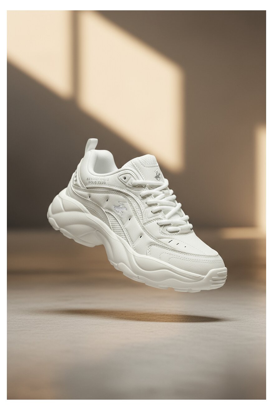 
                Sneakerși Beverly Hills Polo Club ALB - 5906751273548