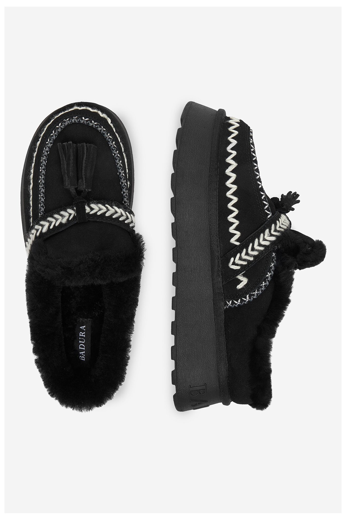Papuci de casă Badura EO-CRYSTAL-TS6291 NEGRU